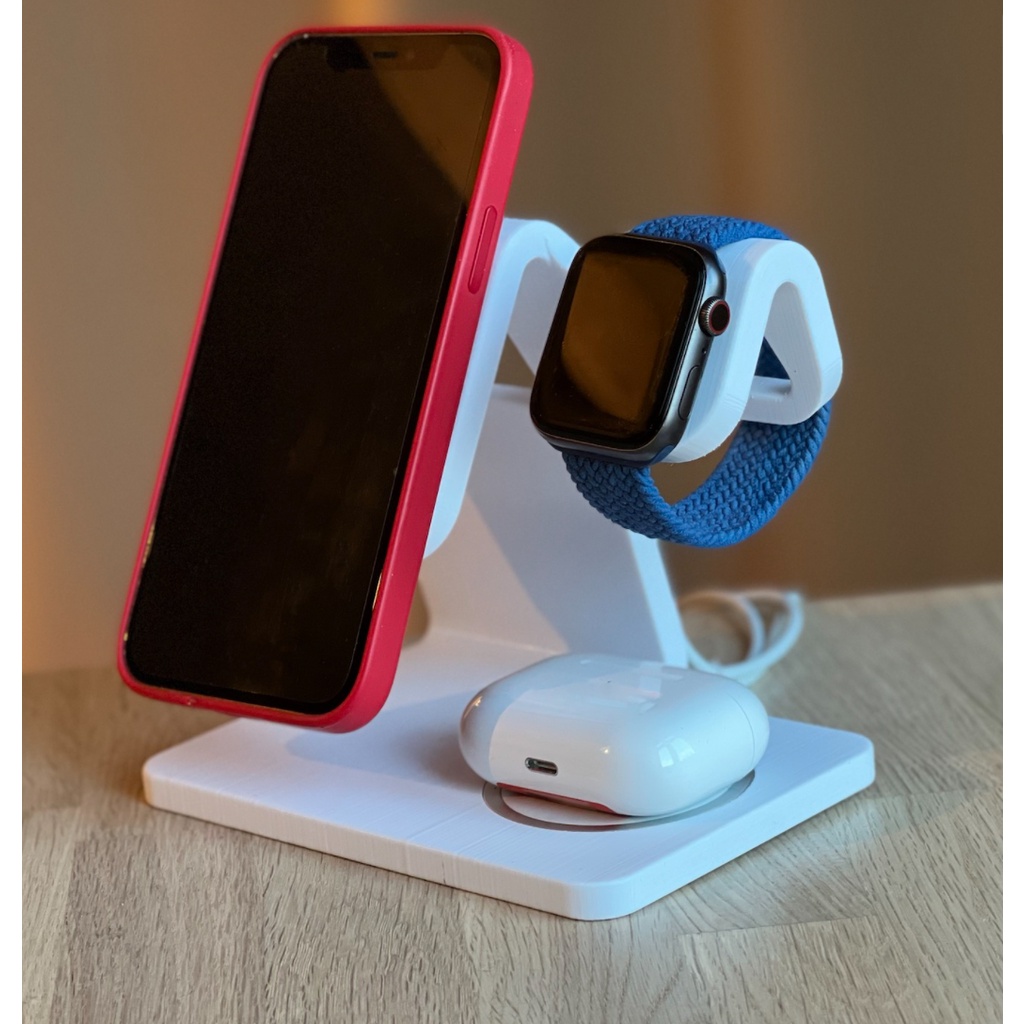 Giá đỡ đế sạc không dây sạc không dây iphone watch và tai nghe không dây
