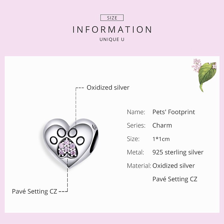 Hạt Phụ Kiện Bamoer bạc Thiết Kế Thời Trang Trang Trí Vòng Tay