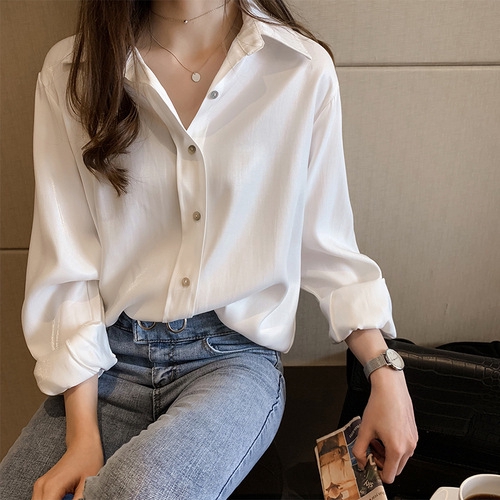 Plus Size Blouse Women Apparel Long Sleeve Loose Retro shirt | BigBuy360 - bigbuy360.vn