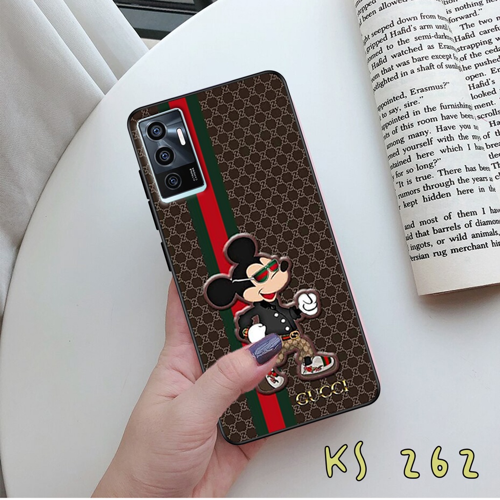Ốp lưng Vivo V23 5G - Vivo V23e - Ốp in hình GÜÇÇÏ - lưng nhám viền TPU cao cấp