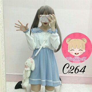 Đầm thủy thủ tiểu thư ulzzang