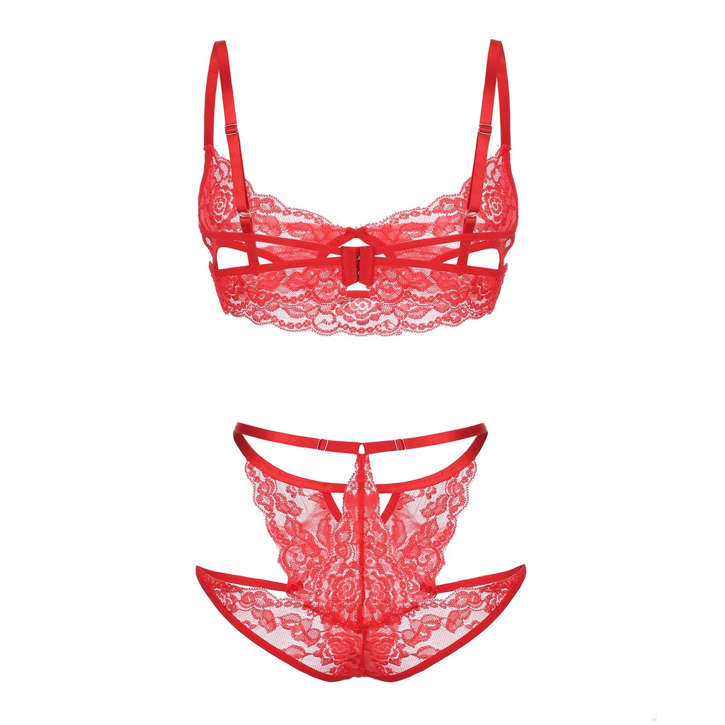 Set đồ lót ren xuyên thấu gợi cảm dành cho nữ