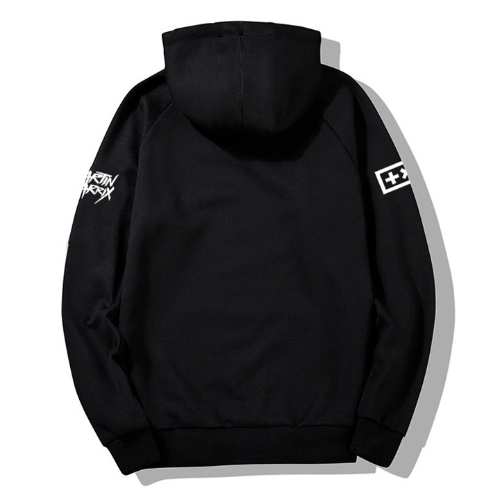 Áo hoodie Martin Garrix unisex black - hoodie cổ chui form rộng màu đen M L XL 2XL 40kg - 85kg