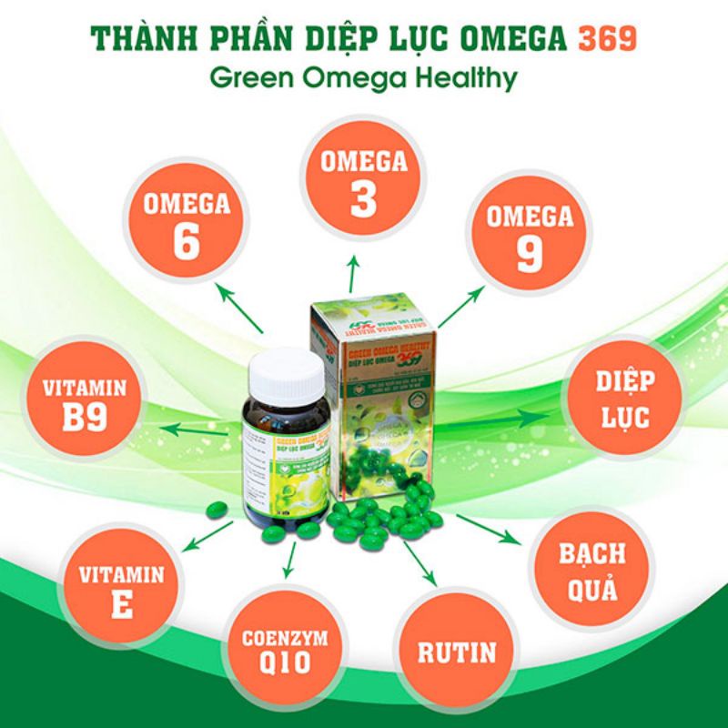 Diệp lục Omega 369 - Green Omega Healthy - chính hãng