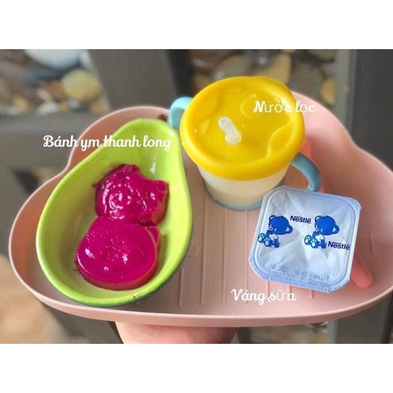 TEAM XANH LÁ - Chén/ Bát sứ ăn dặm cho bé màu xanh lá cây