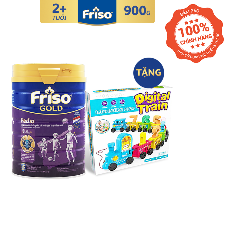 [Tặng Bộ Xe Lửa Tập Đếm] Sữa Bột FRISO Pedia 900g