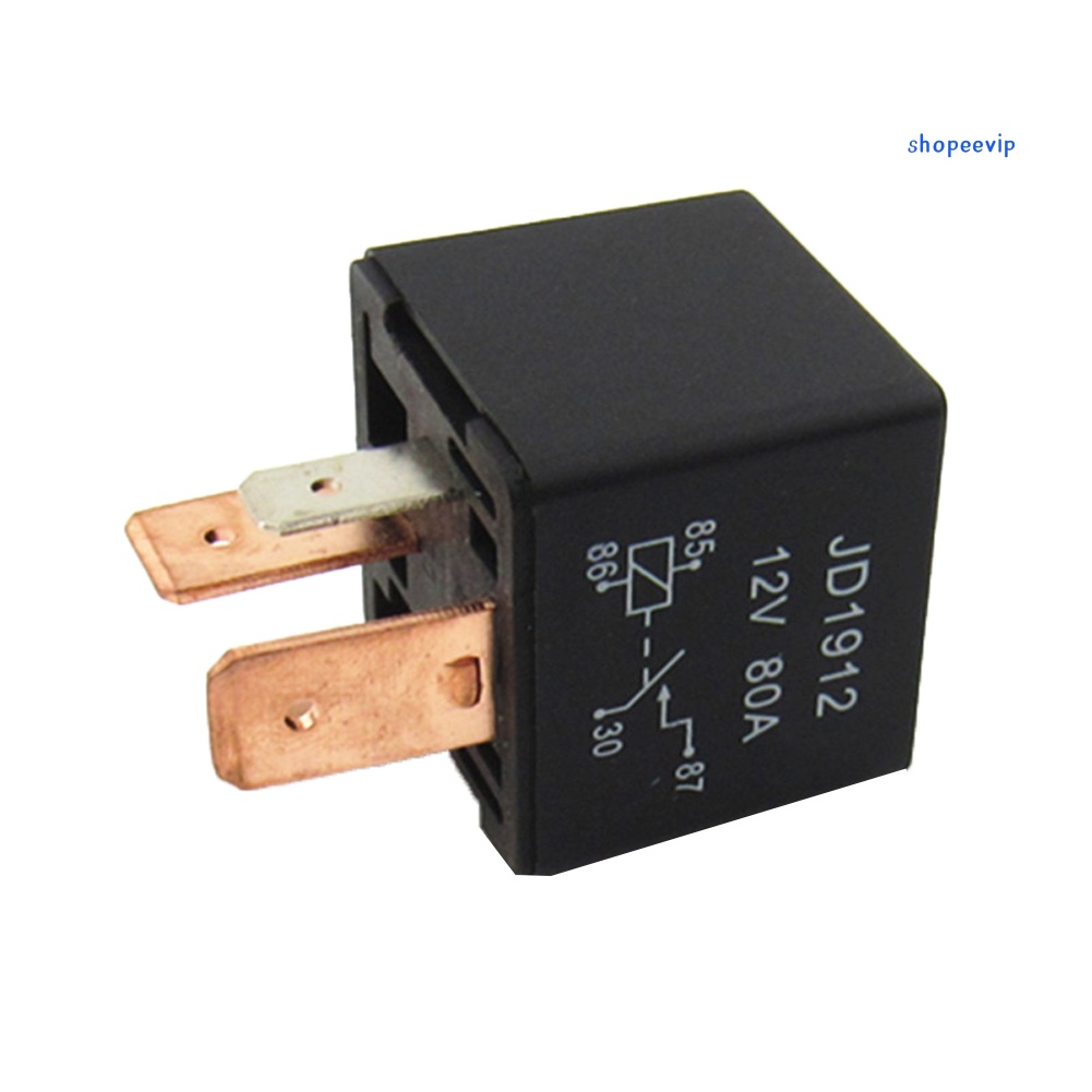 Rơ Le Khởi Động SPDT JD1912 Universal 12V 80A 4Pin DC Ampdt Cho Xe Hơi