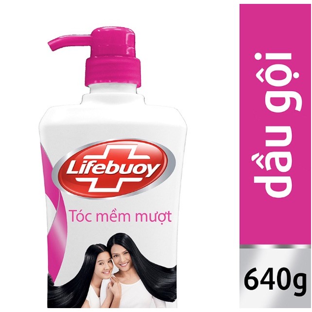 Dầu Gội Lifebuoy Tóc Mềm Mượt 640g