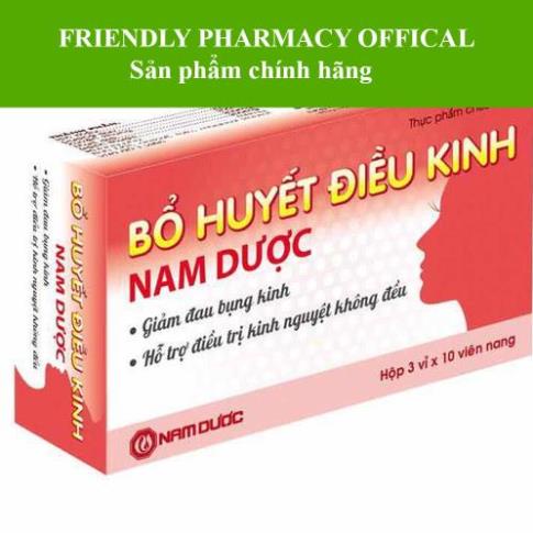 BỔ HUYẾT ĐIỀU KINH NNAM DƯỢC – Hỗ trợ ngăn ngừa rối loạn kinh nguyệt, kinh nguyệt không đều ở phụ nữ (30 viên)