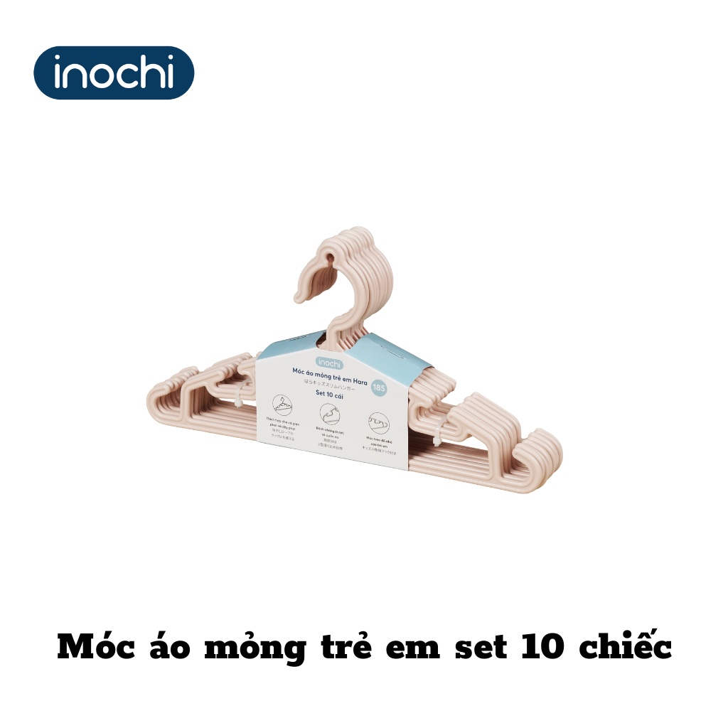 Móc Áo Trẻ Em Hara Các Loại INOCHI, Chất Liệu Nhựa Cao Cấp, Cải Tiến Về Kiểu Dáng