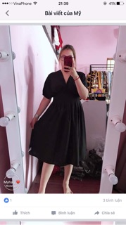 Đầm xếp li eo