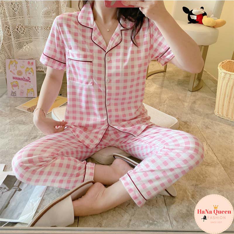 [Sẵn Hàng] Bộ đồ ngủ Pijama ngắn tay quần dài mẫu mới HOT nhất mùa thu | BigBuy360 - bigbuy360.vn