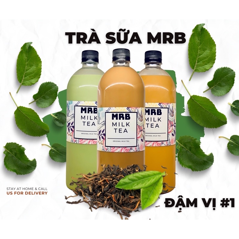 (SHIP LIÊN QUẬN ) Trà SỮA MRB VỊ PHÚC LONG CHAI KHỔNG LỒ 1000Ml ( SHIP HOẢ TỐC )