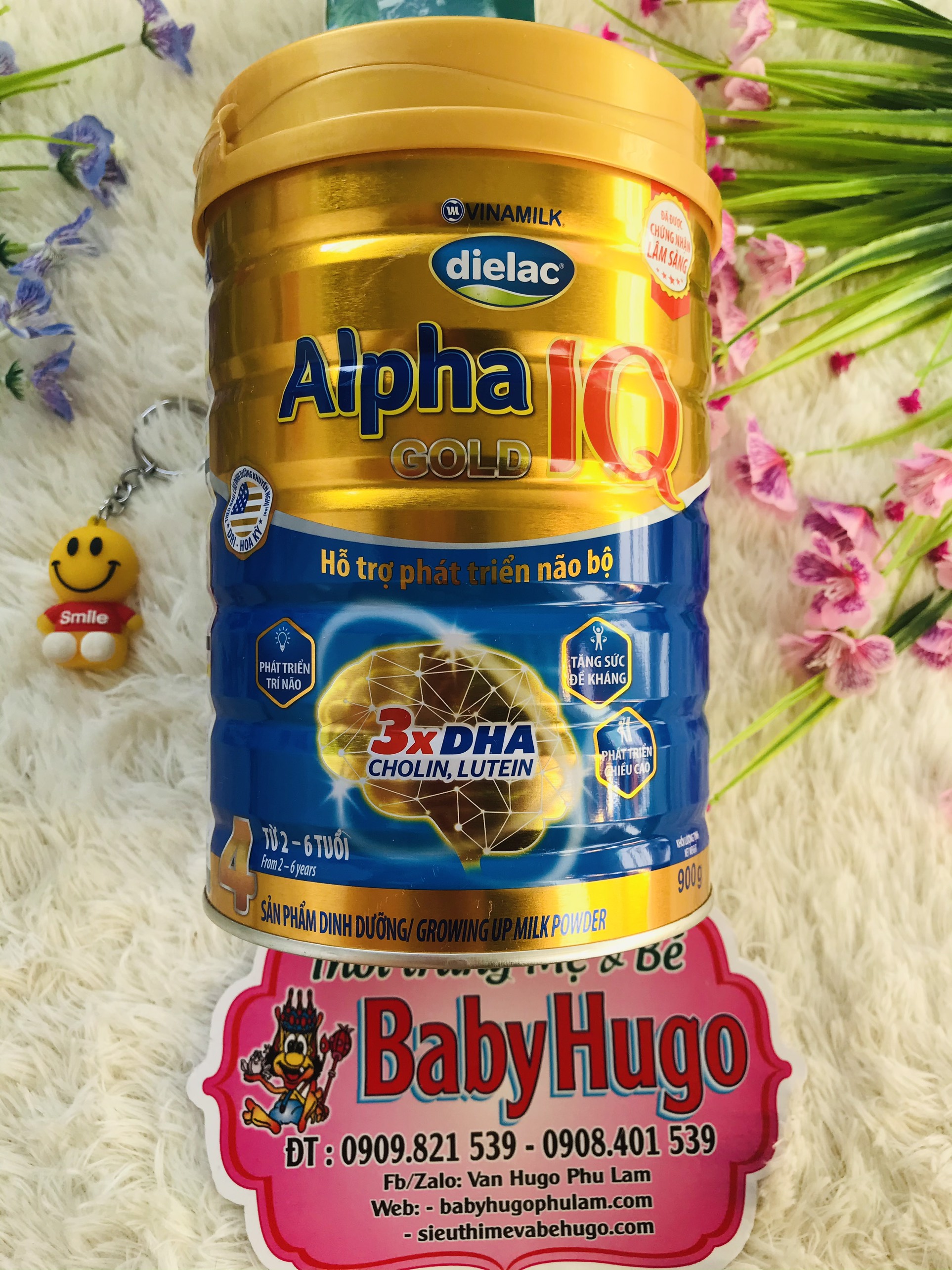 [DATE MỚI ] Sữa bột Dielac Alpha Gold IQ 4 lon 900G