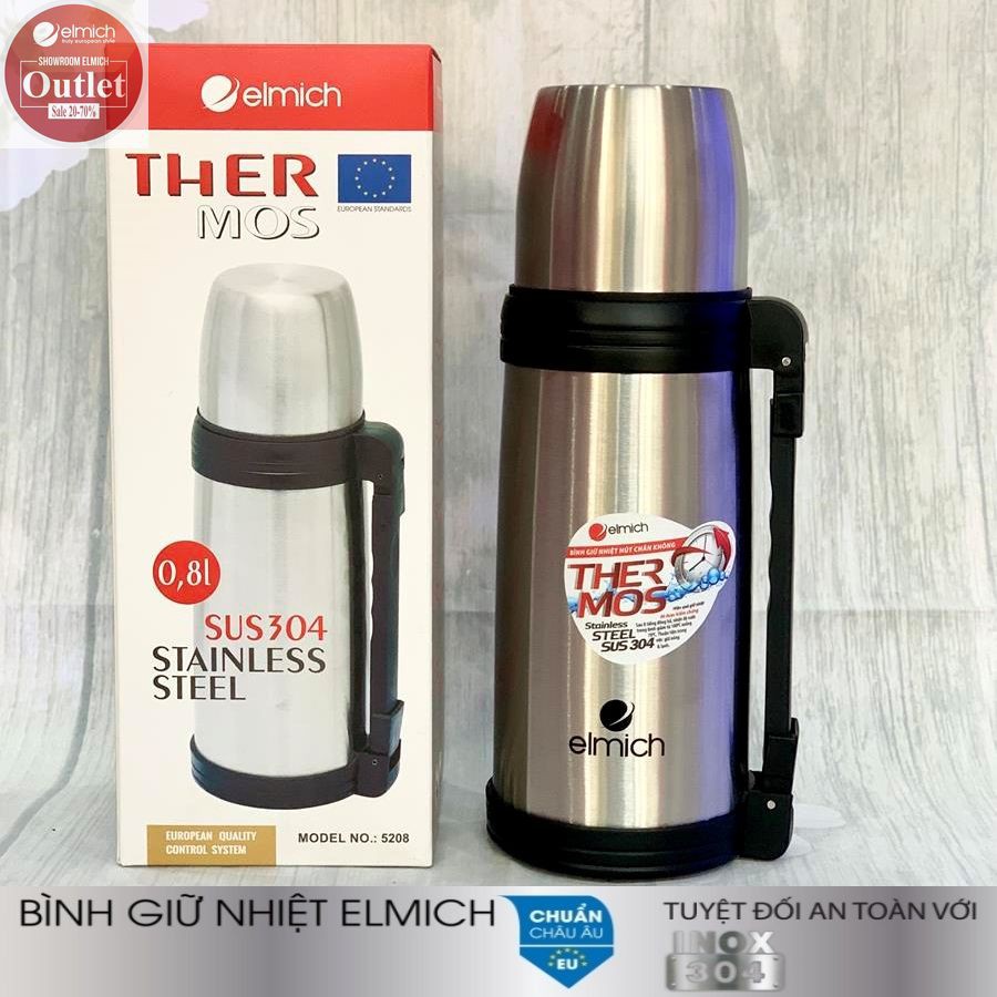 Bình Giữ Nhiệt Inox 304 Nóng 8h Lạnh 12h ELMICH El520x 800ml/1000ml