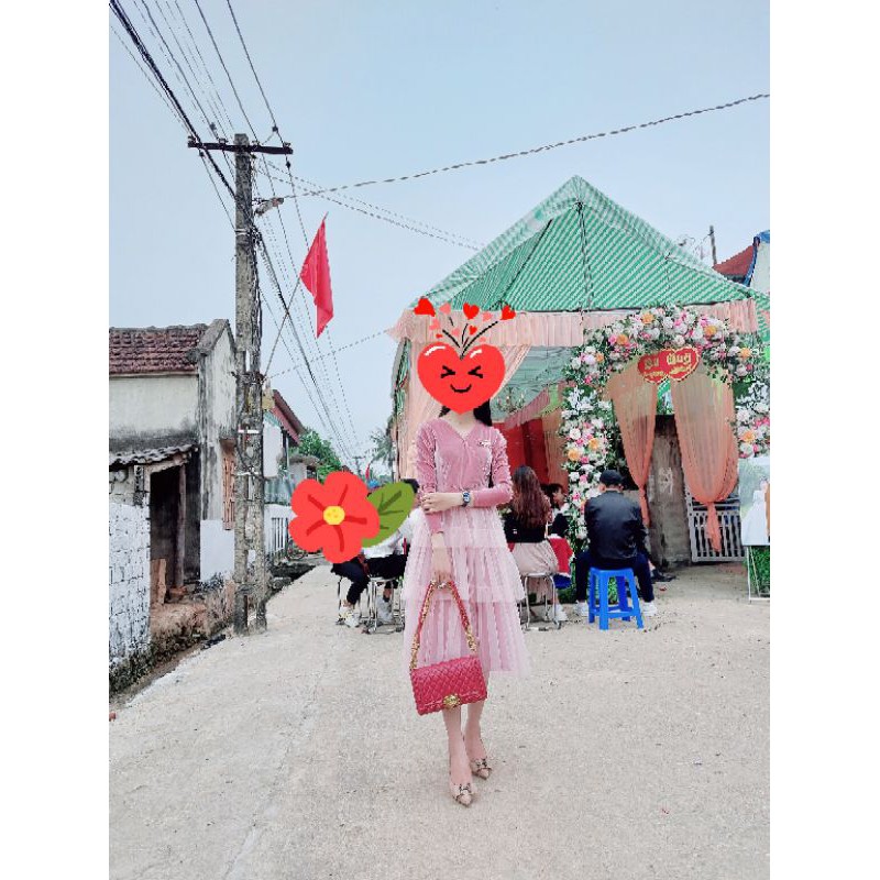 pass, thanh lý váy đầm nhung phối lưới