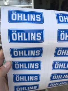 Tem OHLINS xanh cho phuột ohlins
