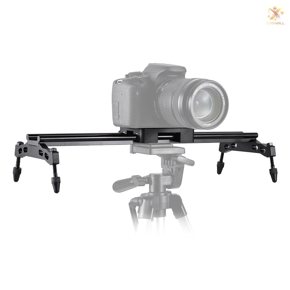 ET Andoer 40cm/ 15.7in Portable Aluminum Alloy Camera Track Dolly Slider Stabilizer Rail System Max. Load 6kg/ 1.3lb for DSLR Camera DV Camcorder Video Film Making