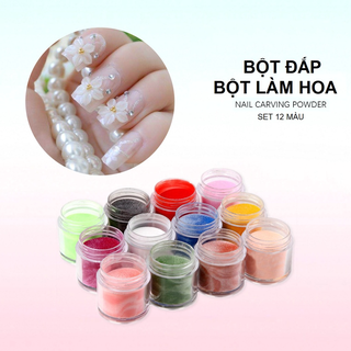 [Rẻ vô địch] Set 24 Màu Bột Đắp Móng Cao Cấp & Bột Làm Hoa