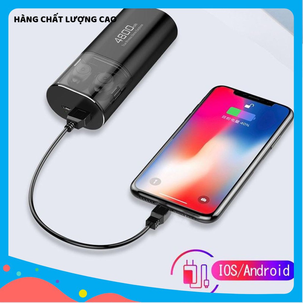 Tai nghe Bluetooth Không Dây Nhét Tai Kiêm Sạc Dự Phòng Amoi S11 TWS Nâng Cấp Hơn i7, i9, i12, F9, F9 Pro beola.shop01