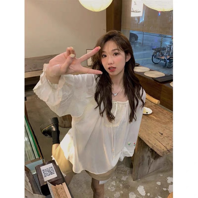 Áo sơ mi áo babydoll nữ phong cách Hàn Quốc Ordertaobao