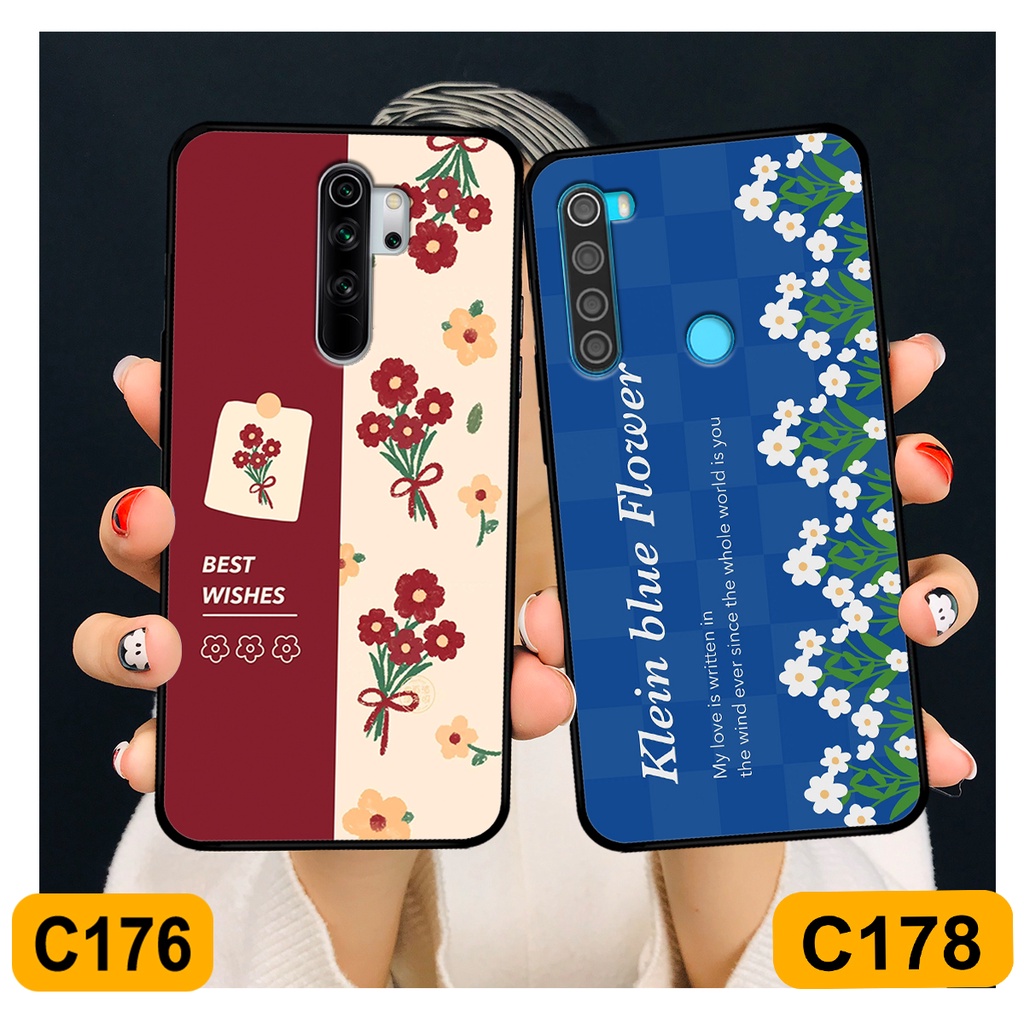 Ốp Xiaomi Redmi Note 8 / Note 8 Pro in hình hoa cỏ nhẹ nhàng,họa tiết caro xinh xắn.ốp lưng chống sốc