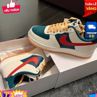 Giày Thể Thao Nike Gucci  AF1 GC Xanh Đỏ Nam Nữ Cao Cấp Siêu Hot 2022