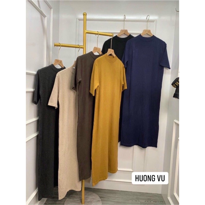 Váy len suông cổ tròn tay lỡ | BigBuy360 - bigbuy360.vn