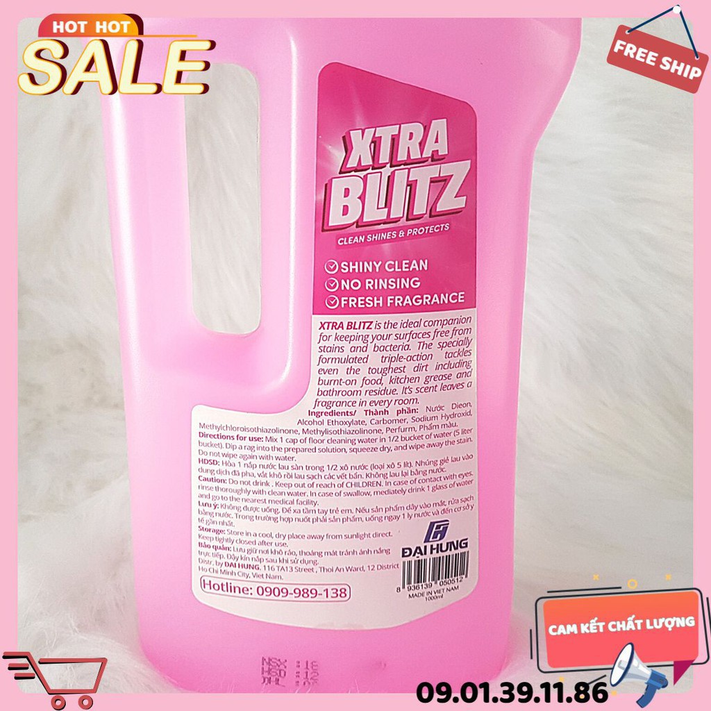 [Siêu Sạch] NƯỚC LAU SÀN XTRA BLITZ (NEW) AT NT