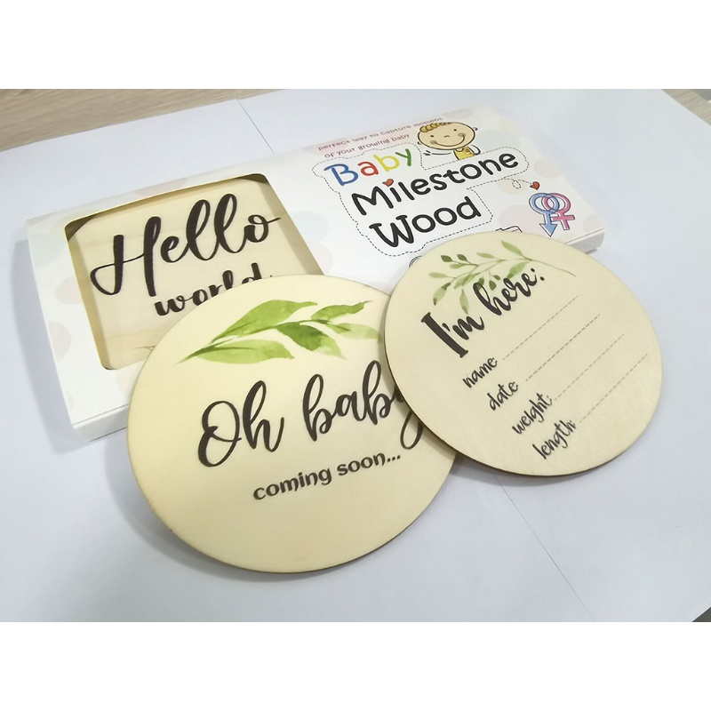 Bộ Thẻ Ghi Âm Dùng Làm Đạo Cụ Chụp Ảnh Kỷ Niệm Cho Bé Sơ Sinh