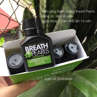 Viên uống thơm miệng Breathpearl Úc date mới nhất 2021