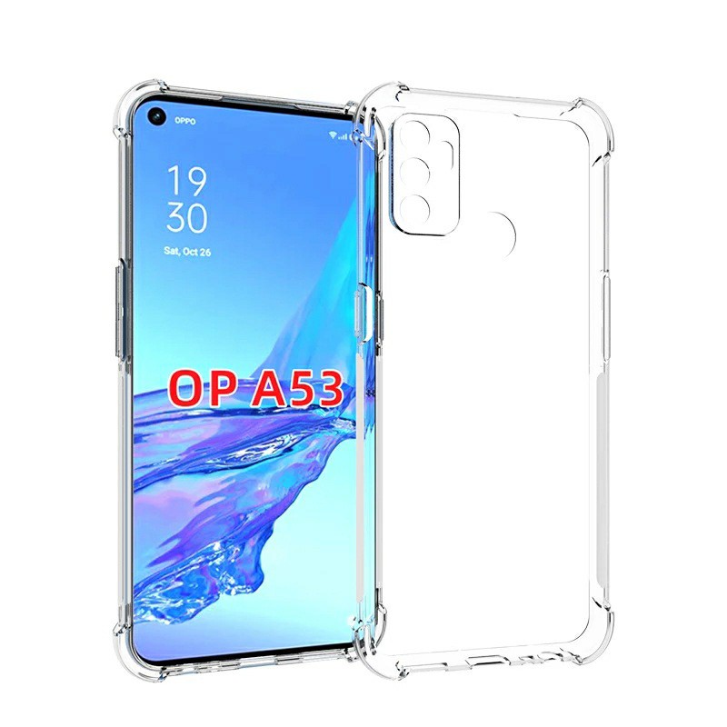 Ốp lưng Oppo A53 2020 dẻo trong suốt lồi 4 góc chống sốc ôm khít máy lâu ố vàng