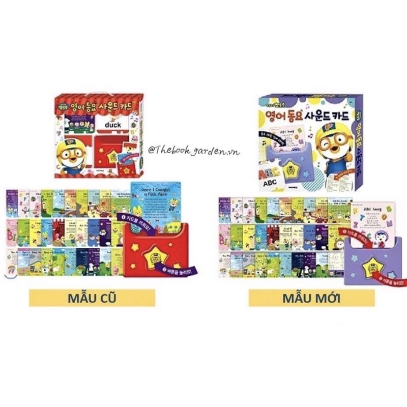 THẺ PHÁT NHẠC PORORO- bản Tiếng Anh