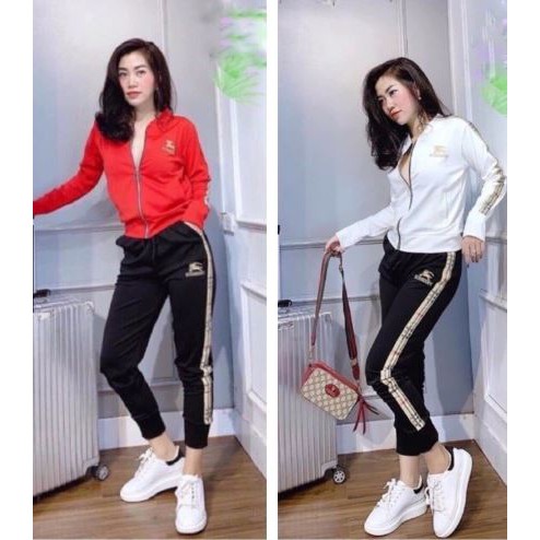 Bộ THỂ THAO NỮ phối BU BE RY_bộ đồ thu đông nữ full màu siêu xinh!