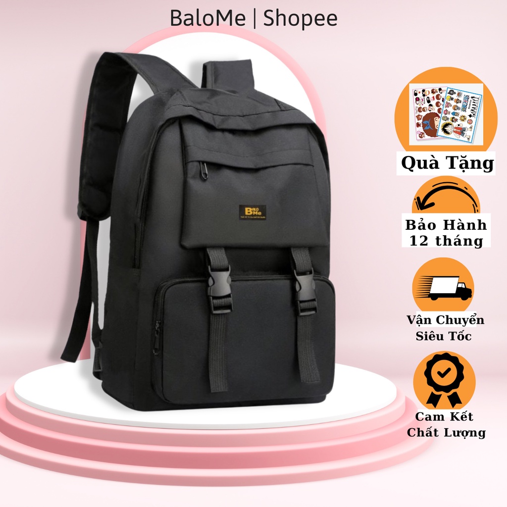 Balo Nam Nữ BaloMe 8801 Chống nước có ngăn Laptop bảo hành 1 năm