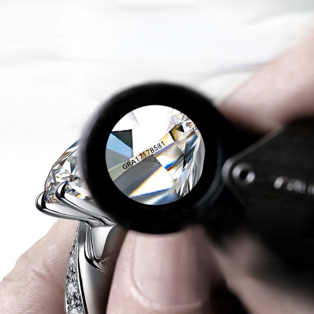 Nhẫn Mạ Bạc S925 Sáu Móng Vuốt Đính Kim Cương Nhân Tạo Thời Trang Cho Nữ 1 Carat Moissanite