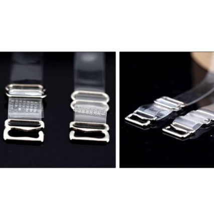 Một đôi dây Áo Lót Trong Suốt Quai Kim Loại