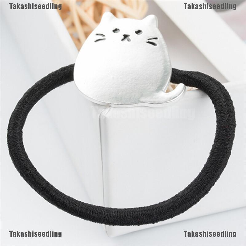 Dây Buộc Tóc Co Giãn Hình Mèo Dễ Thương