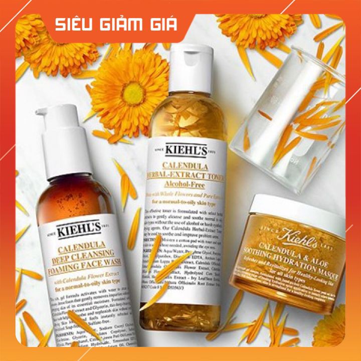 Toner hoa cúc Kiehl’s Calendula Herbal Extract Alcohol 250ml/500ml- Tone trắng da | BigBuy360 - bigbuy360.vn
