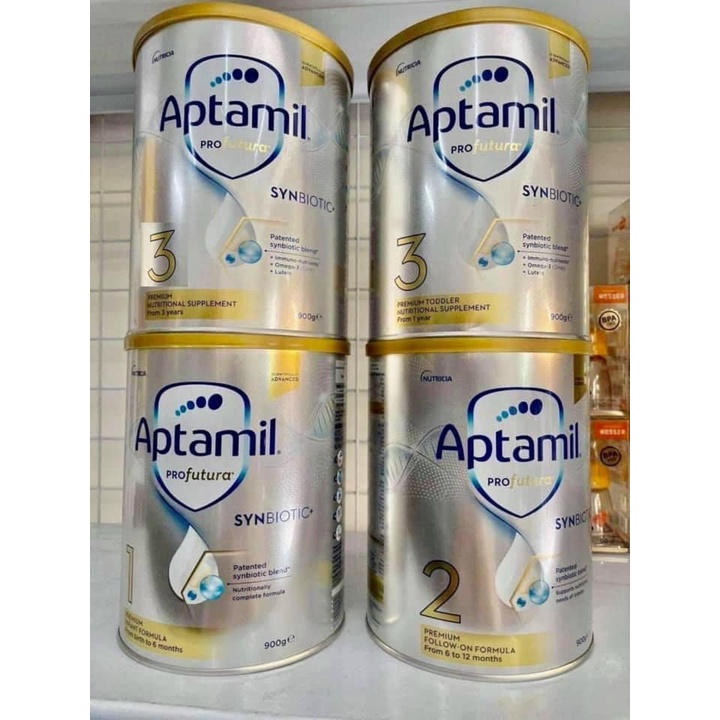 Sữa Aptamil Profutura Úc số 1, 2, 3 hộp 900g