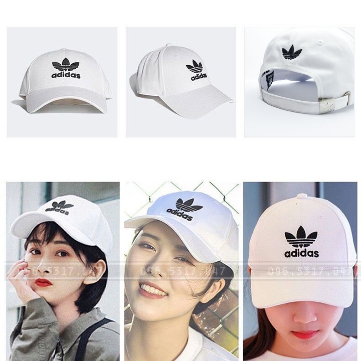 Nón Mũ Lưỡi Trai Adidas (Xuất Dư Chuẩn) Nam Nữ Hàng Hiệu, Xuất Hàn Quốc, Chất Vải Poly Cotton Xịn, Mũ Nón Kết Adidas