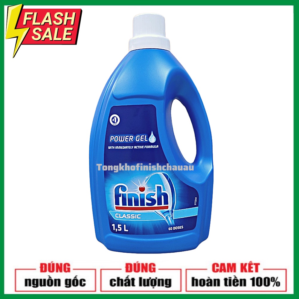 Gel rửa bát Finish Classic 1,5 lit - Chính hãng