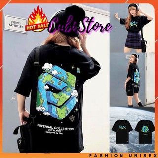 Áo Thun Tay Lỡ Unisex - Áo Thun Nam Nữ Form Rộng OURPLANKET Siêu Hot - SOUDEIN9