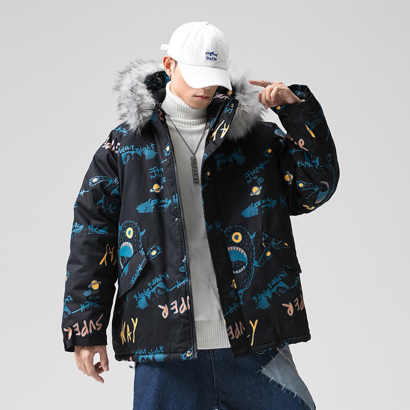 rockmagic cotton-padded jacket women's 2020 new cotton-padded jacket Korean version loose winter thickened couple padded jacket | BigBuy360 - bigbuy360.vn