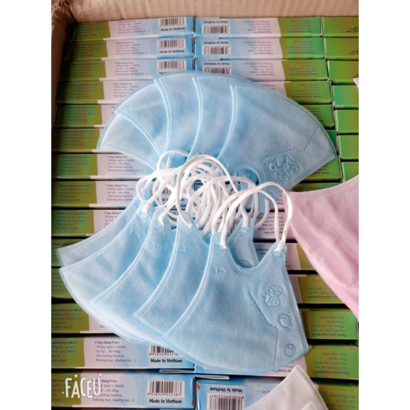 Khẩu trang trẻ em 3D Mask Danasa  trẻ từ 1 đến 3 tuổi kháng khuẩn đại lý đà nẵng phân phối