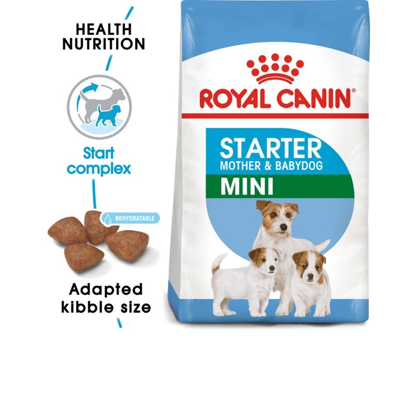 (8,5kg) Thức ăn cho chó con tập ăn và chó mẹ đang cho con bú Royal Canin Mini Starter Mother&amp; Babydog.