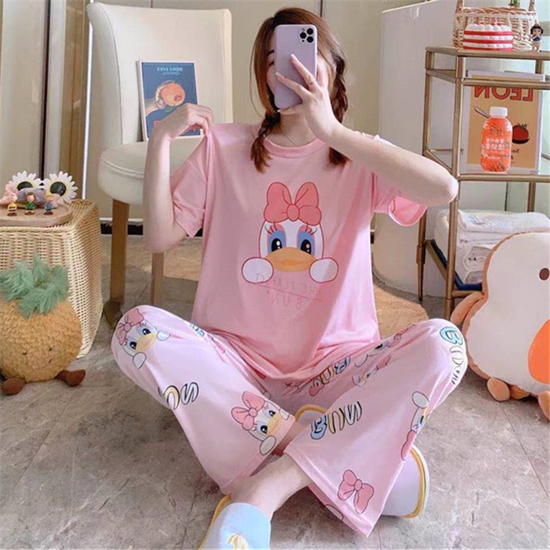 Đồ Bộ Nữ- Bộ Mặc Nhà Chất Liệu Vải Thun Cotton 100% Dáng Suông Cực Ngầu Dễ Thương Guu DN12 | BigBuy360 - bigbuy360.vn