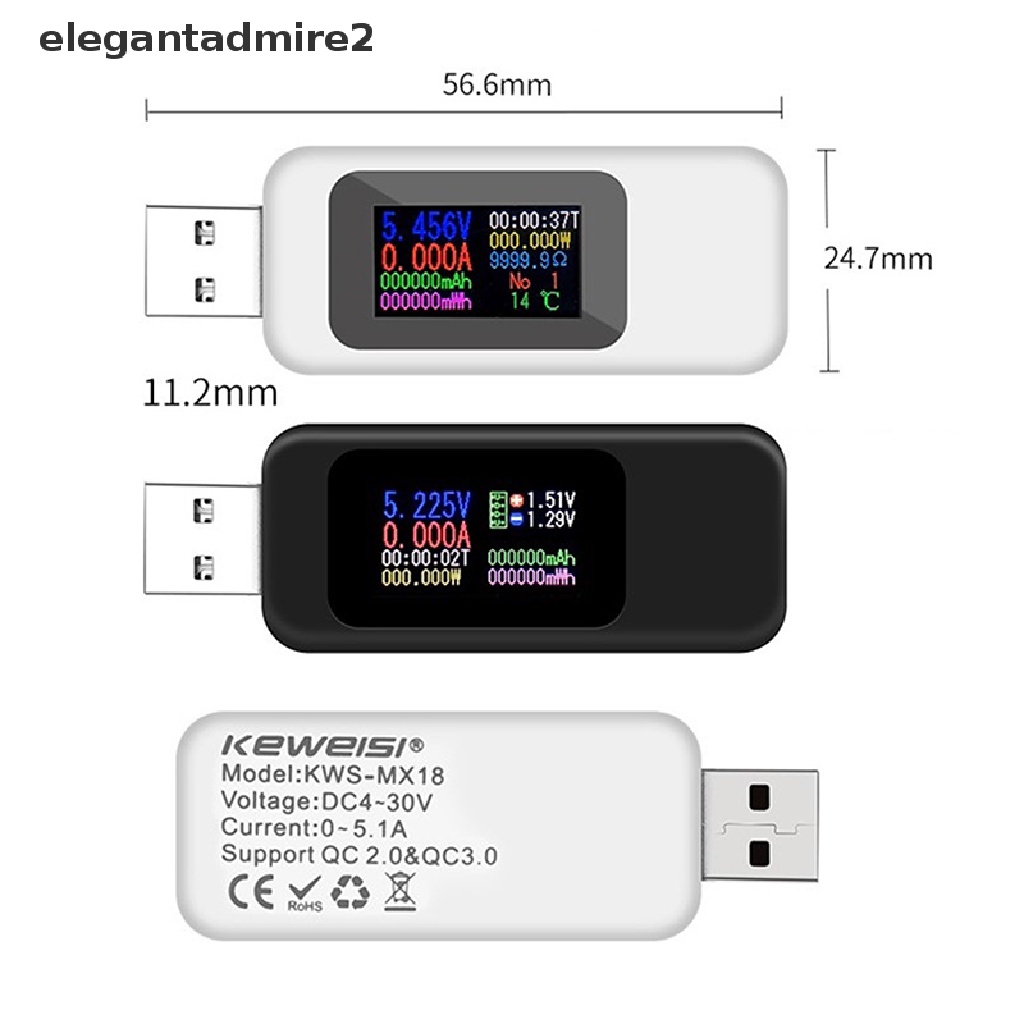 Thiết bị kiểm tra điện áp dòng điện USB Type C 10 trong 1 tiện lợi