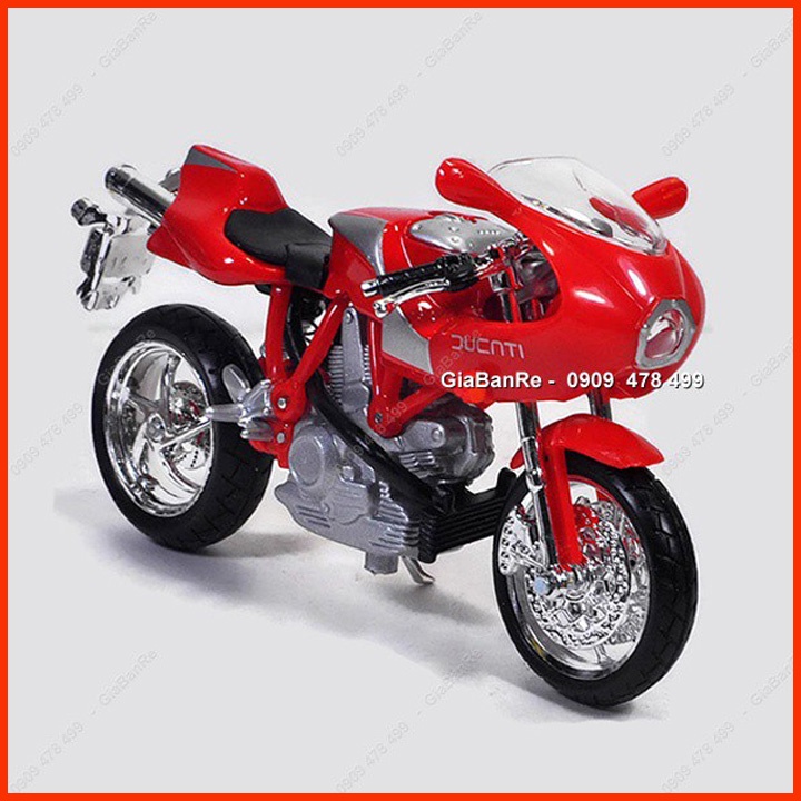 XE MÔ HÌNH TỈ LỆ 1:18 - MOTO DUCATI SUPERSPORT MH900 - BBURAGO 8810