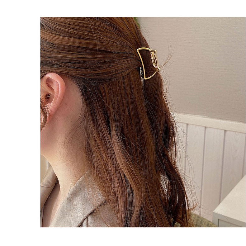 Kẹp Tóc Đuôi Cá Mập Bằng Kim Loại Màu Đen